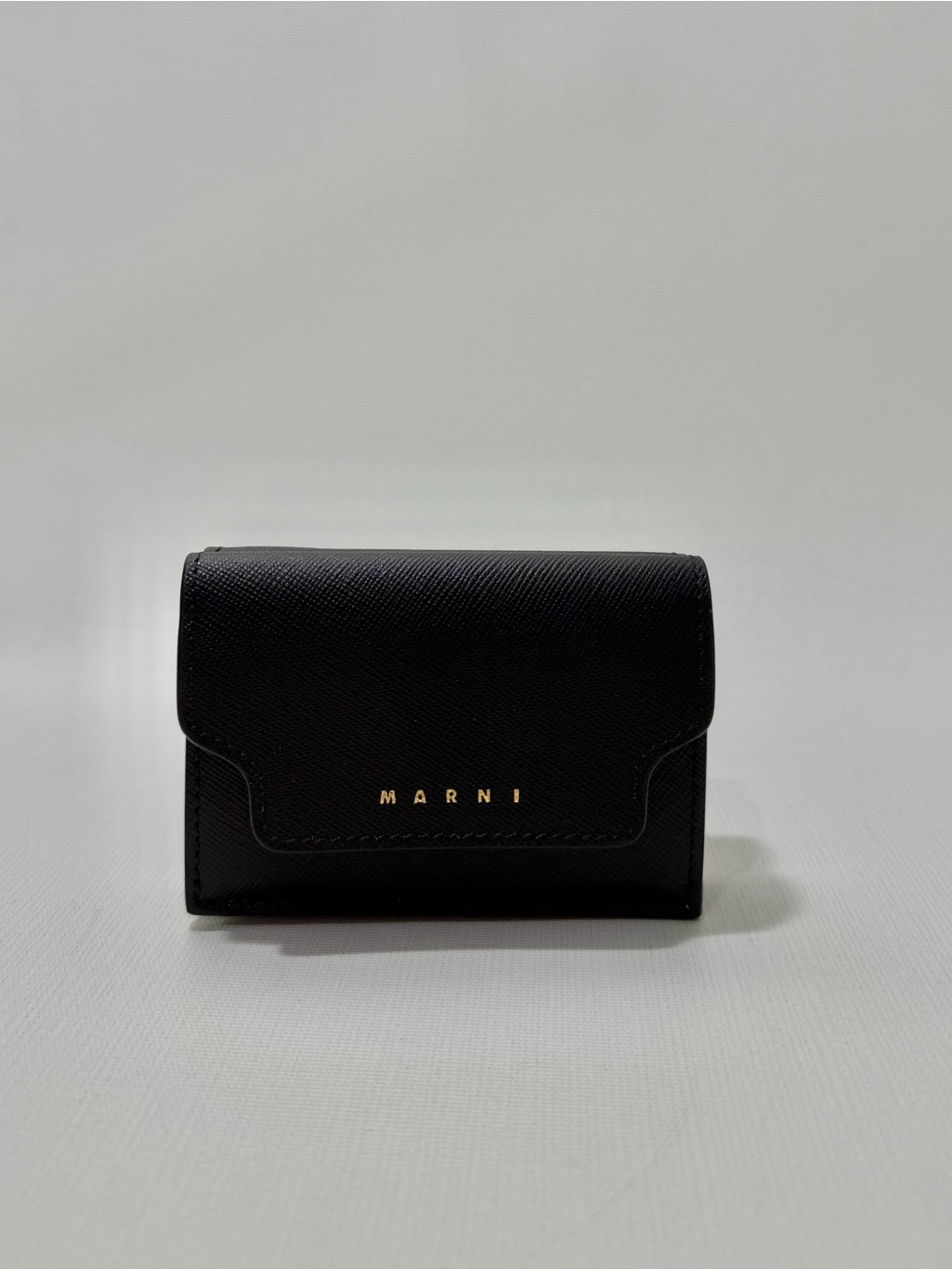 Marni Logo-Print Leather Wallet